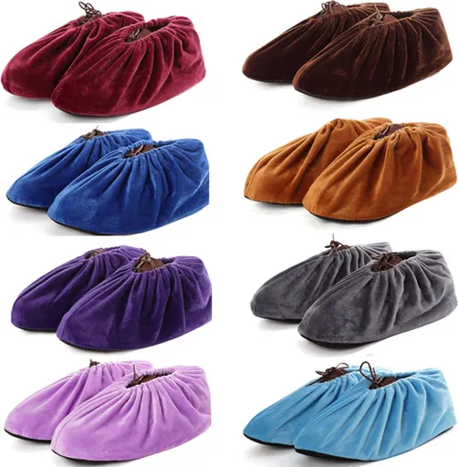 Overshoes - Shoe Cover - Shoe Protectors - Sturdy Shoe Covers - Shoe Covers - Reusable Shoe Covers - Reusable Fabric Overshoes - 8 Pairs - 31.5 x 12cm - Adult - Washable - Strong - Durable - Non-slip