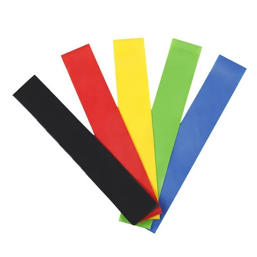 QZE TPE Yoga Resistance Loop Band 10lbs Colorful five-piece set [unlabeled]