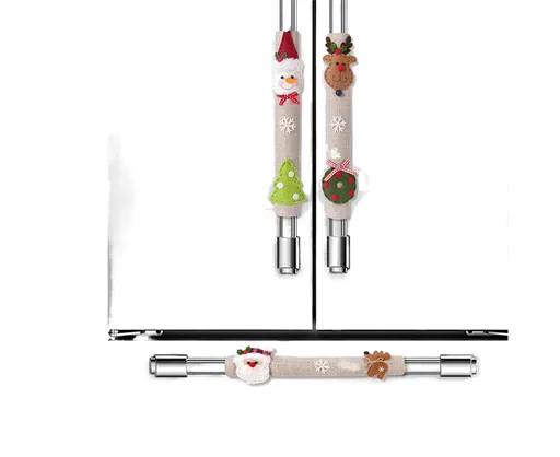 3Pcs Xmas Fridge Handle Covers Protector