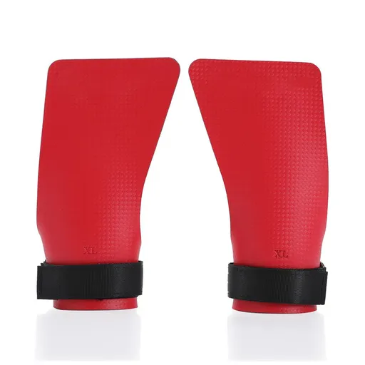 Basketball Hand Grips for Pull-ups Cross Training Gymnastics Weightlifting Palm Protector - Red L