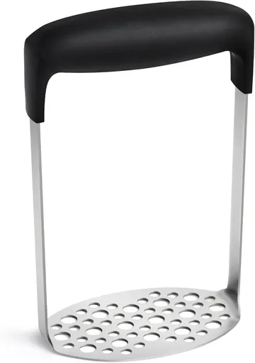 Stainless Steel Potato Masher with Durable Non-Bend Handle, Heavy-Duty Dishwasher-Safe Kitchen Tool for Potatoes, Avocado, Beans and Vegetables
