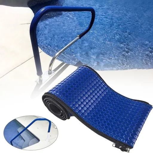 Swimming Pool Handrail Cover with Zipper, Non-Slip Handle Wrap & Grip Sleeve for Pool Stair Rail Protection, Length:94 in
