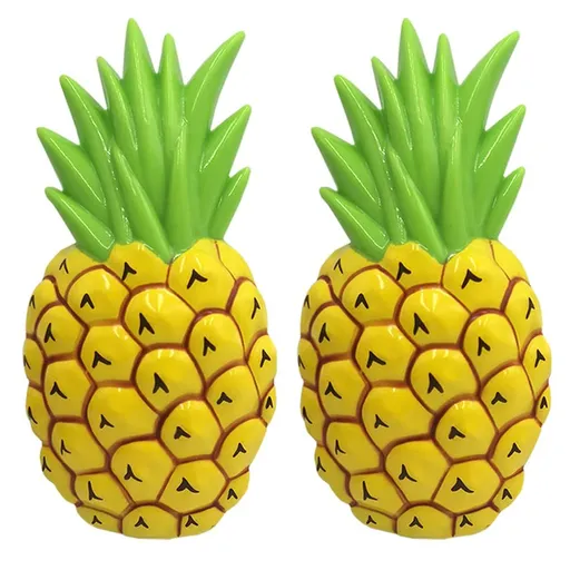 Clips for Beach Pool & Cruise Chairs,Plastic Clothes Pins Beach Towel Holders Secure Clips Jumbo Set of 2 (Pineapple-2 Pack)