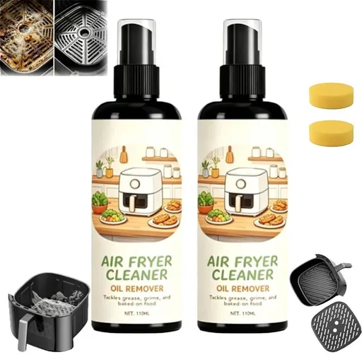 2-in-1 Air Fryer Cleaner and Degreaser Spray, Powerful Kitchen Degreaser Foam Spray, Multi-Use Degreaser Spray for Grill, Oven, Home Kitchen