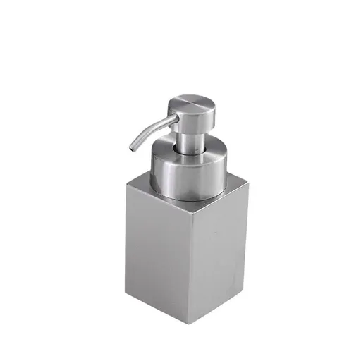 Rust Proof Stainless Steel Pump Refillable for Bathroom and Kitchen Soap Dispenser for Essential Oils, Liquid, Lotions（silvery 200ml）