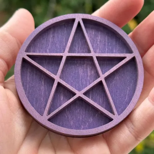 Wooden display stand for mini curiosities,Five-pointed star