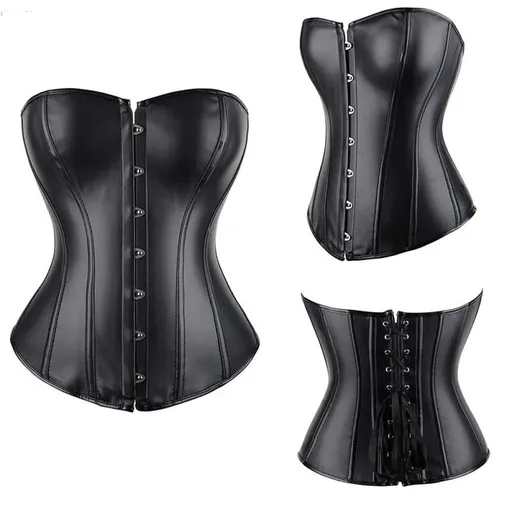 House Of Dasein Steampunk Plus Size Slimming Body Shapewear Corset Black Xxl - Black - 6Xl