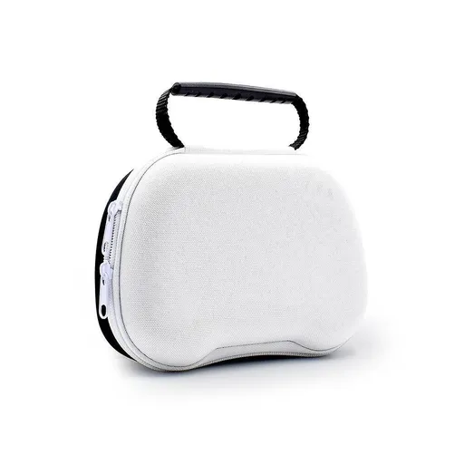 Gaming Controller Travel Carrying Case Compatible with Playstation 5 Wireless Controllers. Protective Storage Holder Bag Cover for PS5 Console (Box Only)-White & Black
