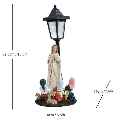 Resin Hummingbird Solar Lamp Outdoor Garden Sculpture Couple Hummingbird - Multi-color - Size 47