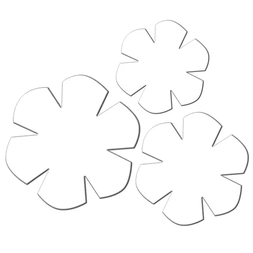 Set of 3 Bowl Cozy Template, Flower Bowl Pattern Template, Clear Acrylic Bowl Wrap Pre Cut on Fold Stencil, DIY Microwave Bowl