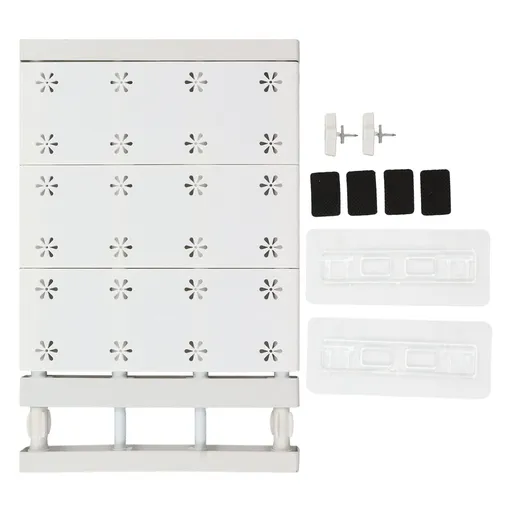 Wardrobe Partition Board Storage Extendable Rod Space Saving Layered Partition Board for Cabinet 15-23.6in