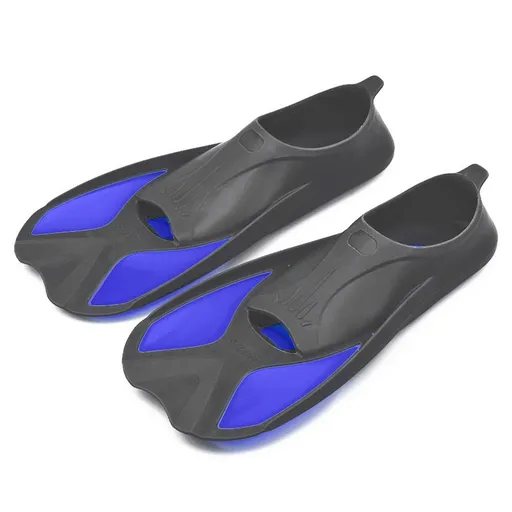 Swimming Training Flippers Snorkeling Adult Diving Frog Shoes Short Scuba Fins Water Sports Equipment - Blue M