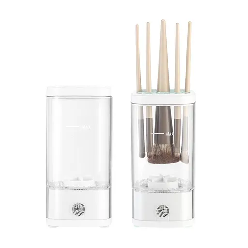 Electric Makeup Brush Cleaner, Multi-Functional Cosmetic Brush Cleaner, Portable Automatic Makeup Brush Cleaning Solution With Dryer-Holder, Charger, USB-C cable, Beauty Gift for Women