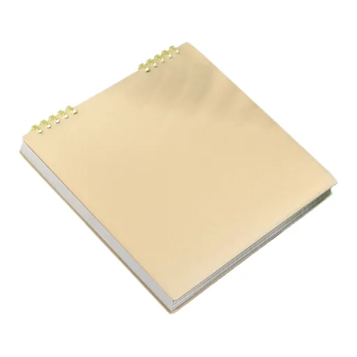 Sketch Book, Spiral Grid Sketchpad for Drawing Writing and Crafts, Top Bound Notebook for School and Travel, Yellow, 7.87 x 7.56 inches