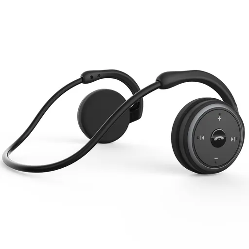 Headset with Built in Microphone and Crystal-Clear Sound, Foldable and Carried in The Purse, and 12-Hour Battery Life, Black