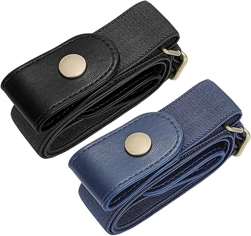 1 Pair Elastic Belts Adjustable Unisex Waist Belt for Men Women