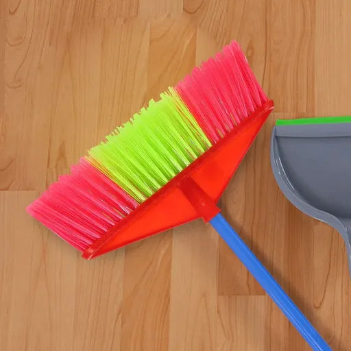 2-Pack Floor Broom Replacement with Thick Bristles for Indoor Sweeping and Cleaning