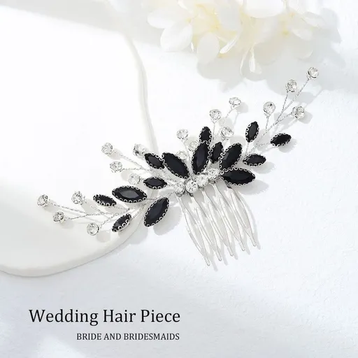 Bride Wedding Hair Comb Crystal Hair Piece Silver Rhinestone Headpiece Bridal Hair Accessories for Women