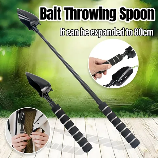 Portable Fishing Casting Ear Spoon Mini Nesting Spoon for Outdoor Fishing Gear