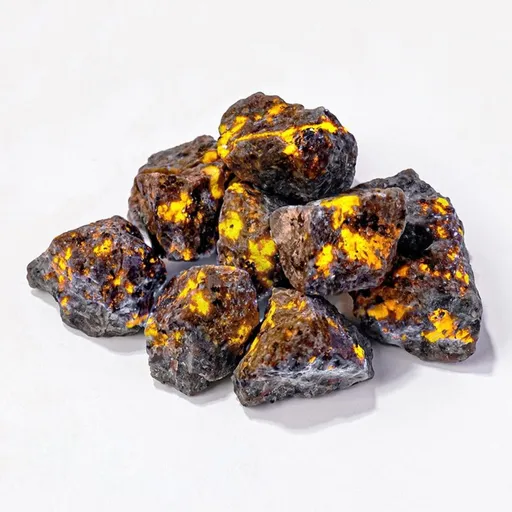1" Natural Raw Rough Flame e Stone Crystals Bulk for Healing Tumbling Fountain Rocks Decor 0.23lb (100g)