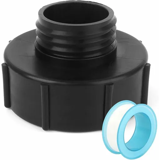 Ibc Adapter, 1000L Tank Tap S100, With Ptfe Tape, Sealing Tape, Ibc Tap Connector For Garden Tap, For Tank Adapter (2