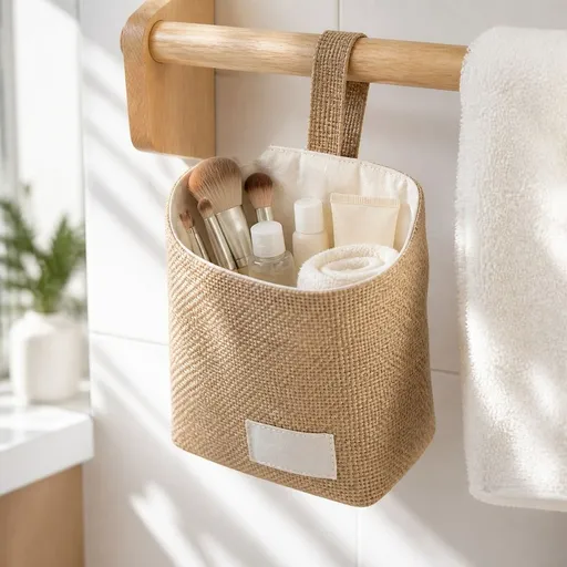 No Drilling Wall Hanging Storage Organizer Adhesive Pouch For Kitchen Bedroom Bathroom RV