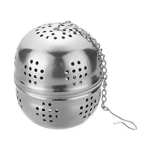 Spice Ball for Cooking, Tea Infuser, Stainless Steel Tea Ball Strainer Spice Infuser, Soup Seasonings Separation Basket, Silver, 5.3 x 7 cm