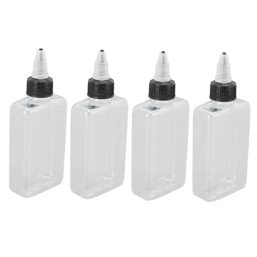 4 Pcs Seasoning Bottle 100ML Portable Sealed Reusable Dispensing Oil Bottle Seasoning Bottle for Outdoor BBQ Camping