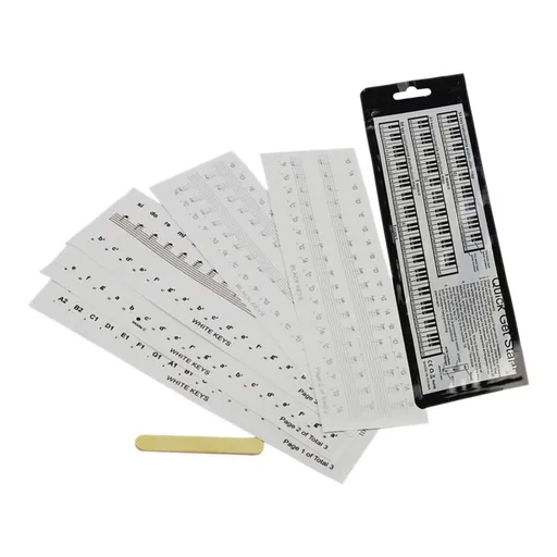 6pcs Piano Keys Sticker Piano Keyboard Labels Piano Stool Piano Label Stickers Piano Keys Labels Keyboard Music Note Sticker