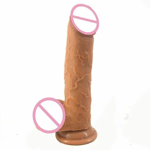 House Of Dasein Silicone Realistic Dildo Dong 18.5Cm Butt Plug Pink - Skin