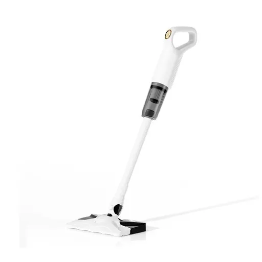 White Cordless Vacuum and Mop Combo - 6kPa Suction, 2000mAh Battery, 180° Flexible Floor Brush, Washable Filter - 2-in-1 Wet Dry Stick Vacuum Cleaner for Hard Floors, Tiles and Carpet