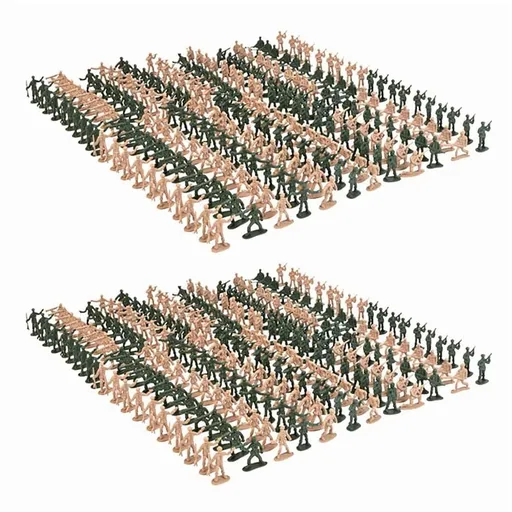 Toy Soldiers Figurine Model 720 Pcs DIY Simulation Plastic Yellow Green