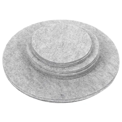 Soft Felt Plate Dividers Pan Separator Pads Cookware Bakeware Dish Pot Stacking ProtectorsGray 48PCS