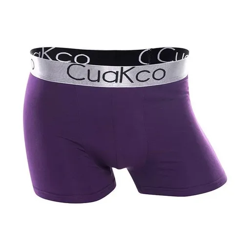 Cua Kco Men's Underwear Mid Waist Breathable Boxer Purple L code recommended 45.00 kg-55.00 kg