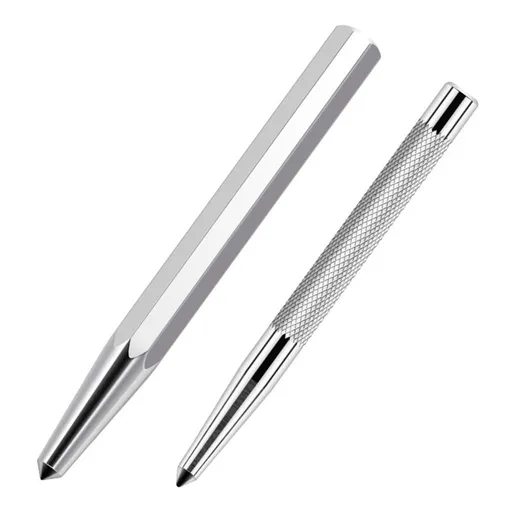 Manual Leather Hole Punch Tool Ergonomic Grip Metal Leather Marking Awl Tool for Wallet Making Belt Repair and Card Case Leathercraft