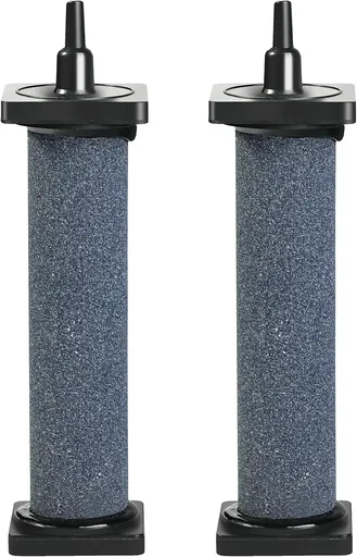 Aquarium 5 inch Air Stone Cylindrical 2 Pack, Large Airstone, Aerator Bubble Differ, Air Pump Accessories for Aquariums, Hydroponic, Ponds and Fish Tanks