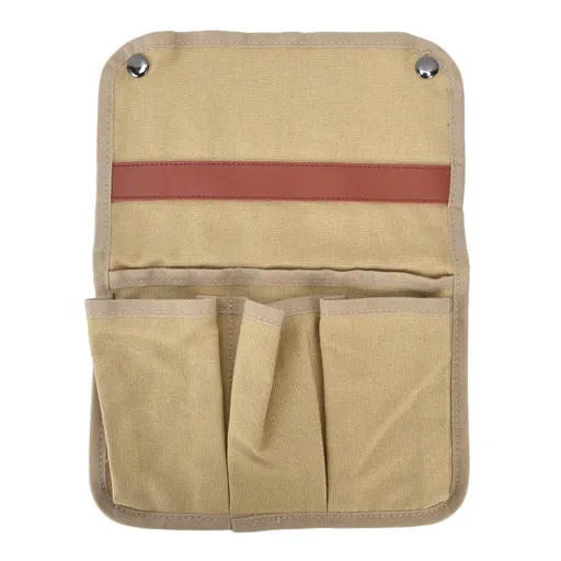 Camping Chair Armrest Storage Bag Large Capacity Multiple Pockets Portable Chair Hanging Storage Bag for Outdoor BeachKhaki