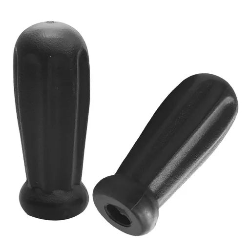 Foosball Rod Grip Handles Black Replacement Compact Design 2Pcs