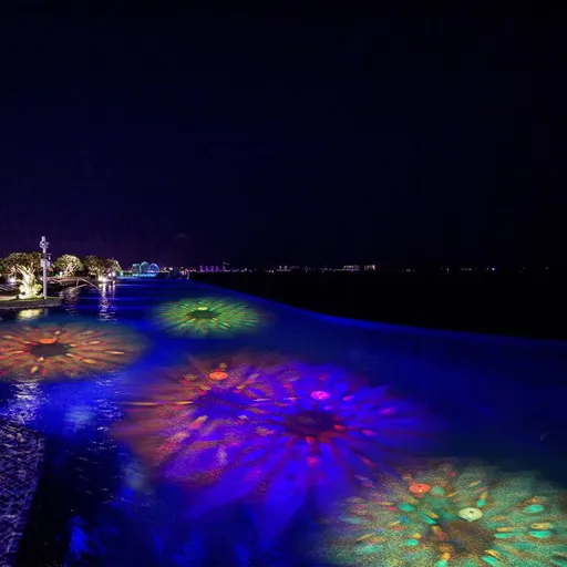 Swimming Pool Lights Floating Pool Lights Underwater Lights Pool Accessories with 7 Modes for 2 Pack