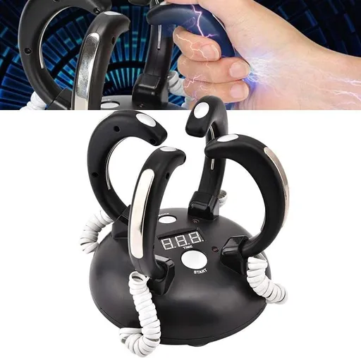 Electric Shocking Lie Detector, Electric Shock Reaction Toy Shock Game Console Funny Shot Roulette Game Lie Detector for Games