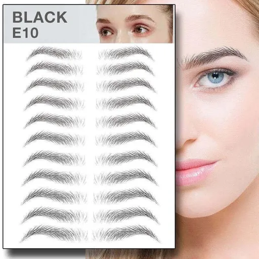 3D Waterproof Eyebrow Tattoo Sticker Hair-Like Natural Brows for Sparse Eyebrows - E10