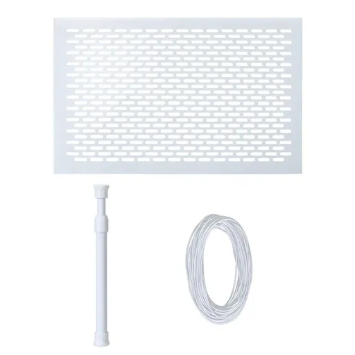 Skimmer Guard Kit Pool Skimmer Net Leaf Skimmer Catcher Shield Protective Spring Action Net System Leaf Protection Debris Prevent Blockage Easy Assembly Durable White