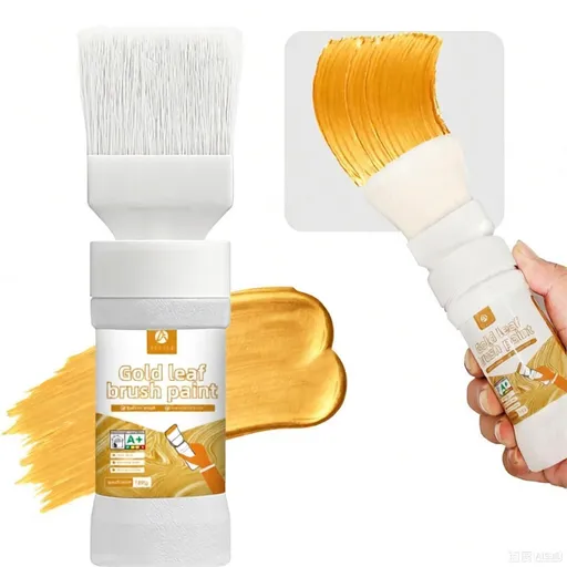 Gold Paint 6.35 Oz, Non-Fading Finish for Art, Wood & Clay Crafts | Long-lasting non-fading metallic finish. Works great on canvas, wood decor, clay crafts and all kinds of art creation