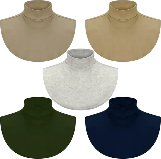 Fake Turtleneck Dickey Collars Women Half Top Mock Collar Neck Wear in Sweater Hoodie High Neck Mock Collar