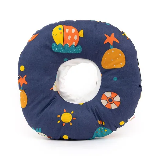 Ada Soft Cat Elizabeth Collar Post Surgery Navy blue ocean XS: adjustment range of 10-18cm within about 2kg