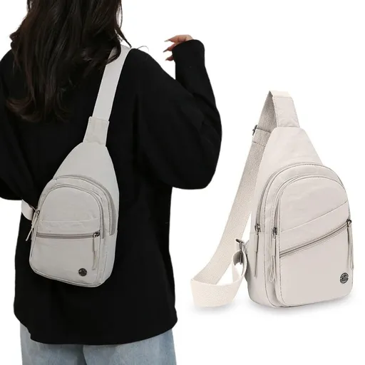 Sling Bag for Women Sling Backpack Chest Daypack Crossbody Bag - White