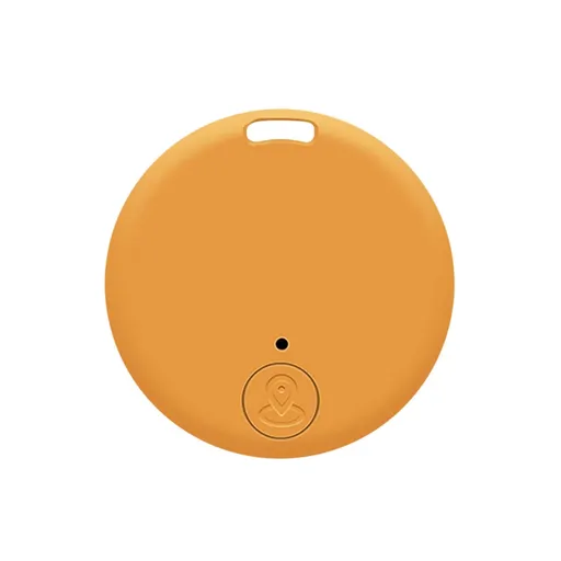 Bluetooth 5.0 Key Finder, Two Way Alarm Tracker for Keys Wallets Pets and Personal Items, Low Power Locator with Six Month Battery, Orange, Model A