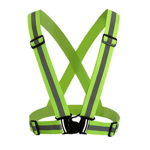 Reflective Vest | Lightweight, Adjustable & Elastic | Safety & High Visibility for Running, Jogging, Walking,Cycling | Fits Outdoor Clothing (1 Pack, Neon Yellow)