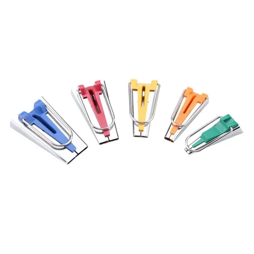 10 pack Bias Tape Makers Set Fabric Tape Maker Tool Set DIY Sewing Quilting Bias Binding Maker 5 size 6MM/9MM/12MM/18MM/25MM