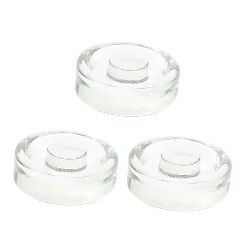 Fermentation Weights Kit 3 Piece Mason Jar Lids Wide Mouth Clear Glass Fermenting Weights